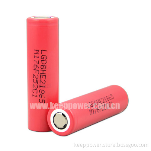 20A discharge - 3.6V 2500mAh lg 18650 high drain battery for e-cigarette